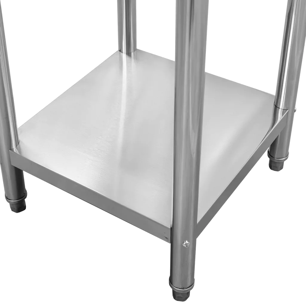 Masa inox centrala cu raft 60x60x85cm, uz horeca [5]