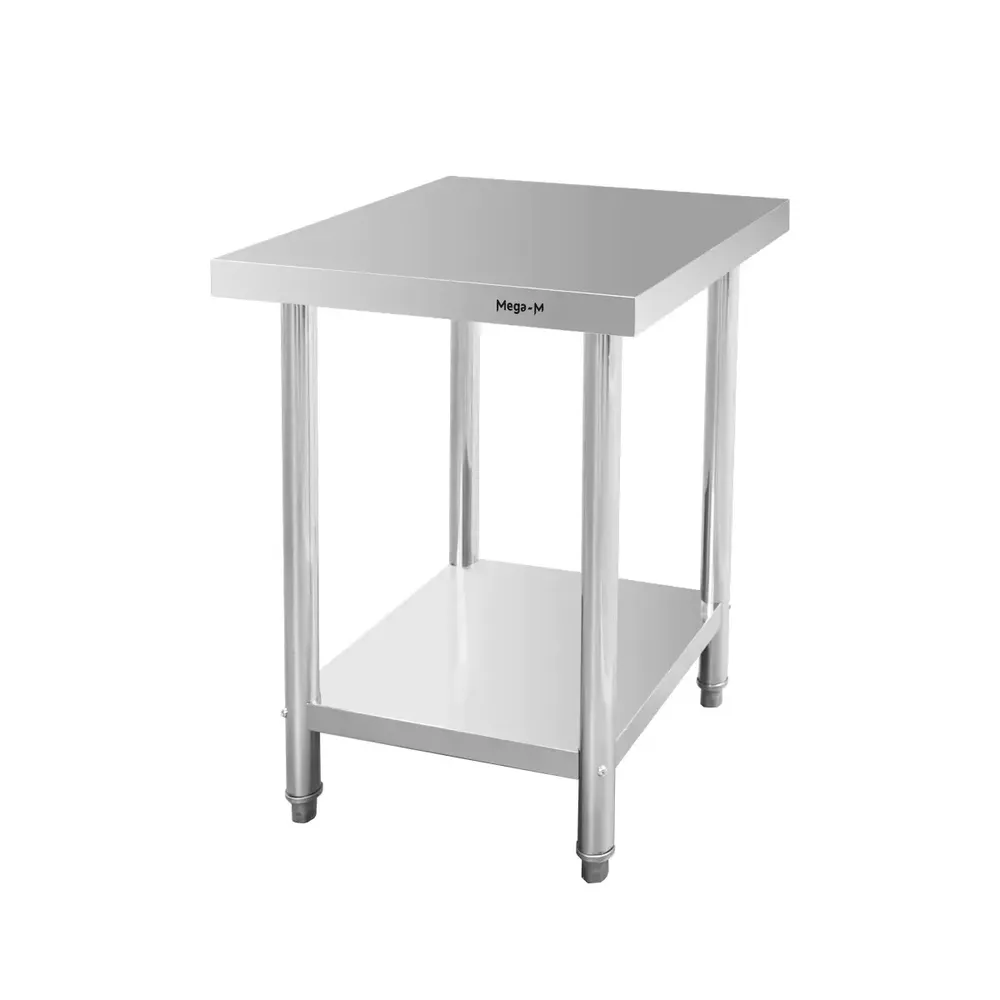 Masa inox centrala cu raft 60x60x85cm, uz horeca [2]