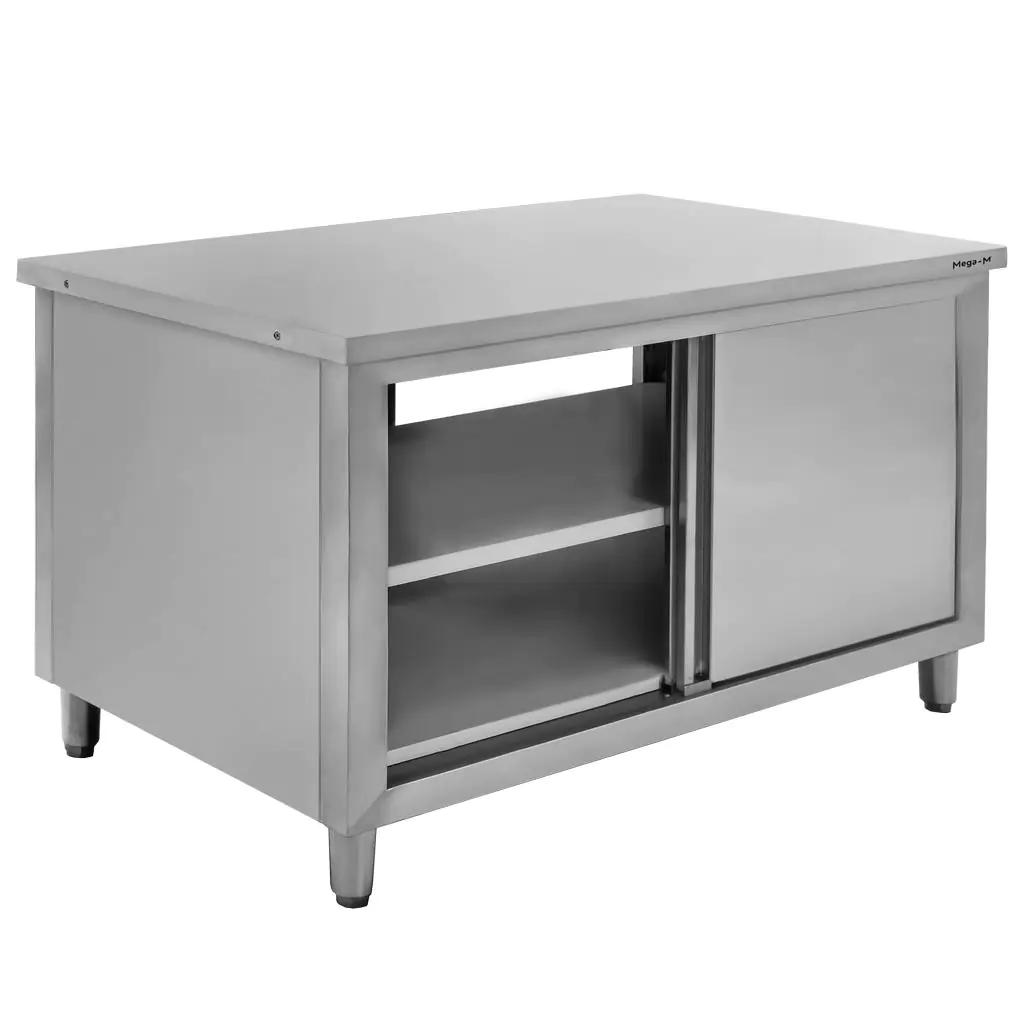 Masa inox centrala cu trecere 150x70x85cm [8]