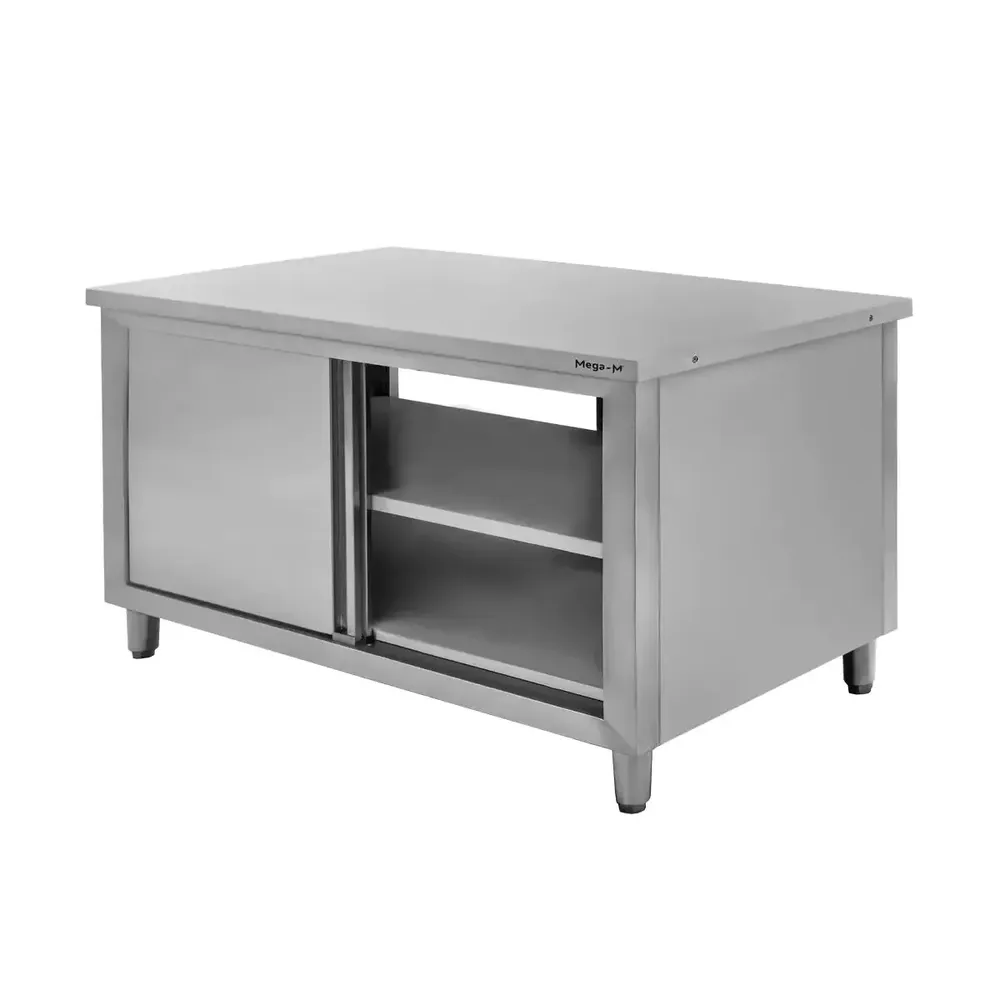 Masa inox centrala cu trecere 150x70x85cm [1]