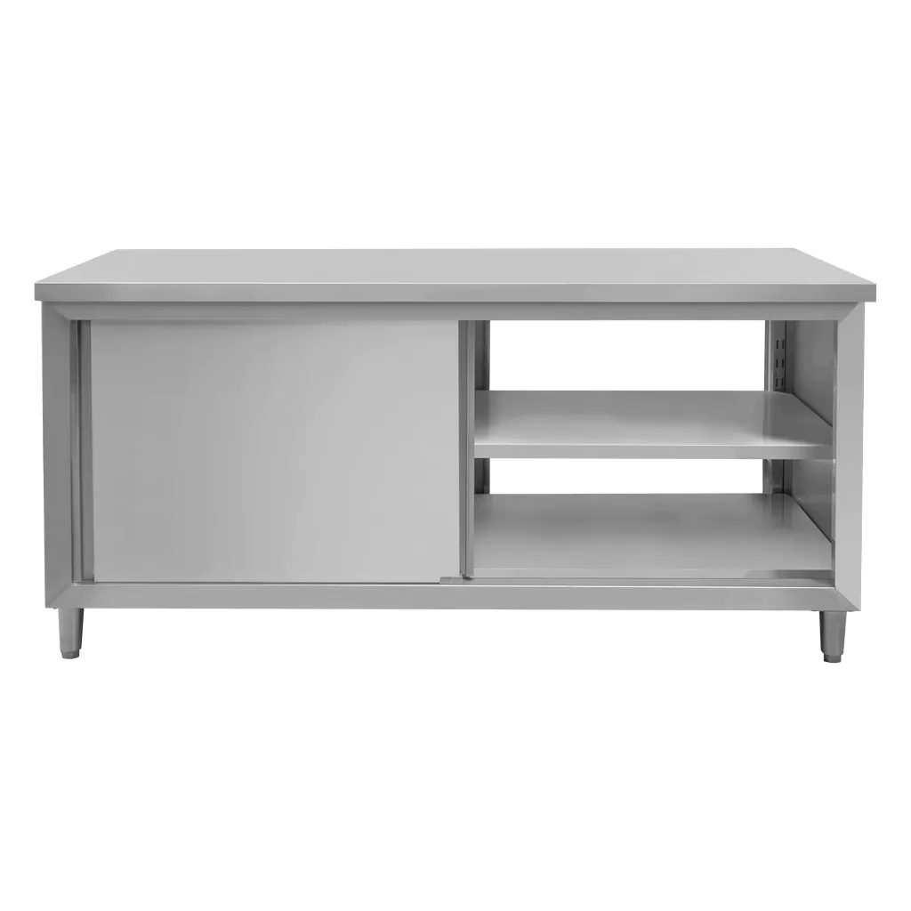 Masa inox centrala cu trecere 180x70x85cm [4]