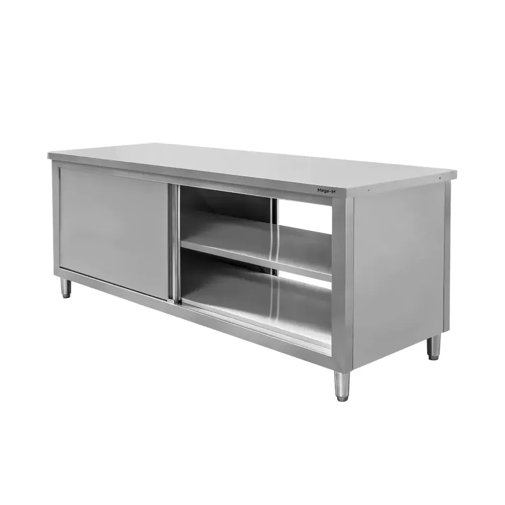 Masa inox centrala cu trecere 200x70x85cm [1]