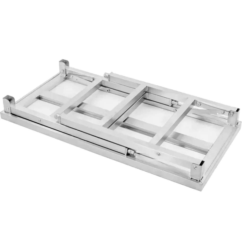 Masa inox centrala pliabila 120x60x85cm [2]