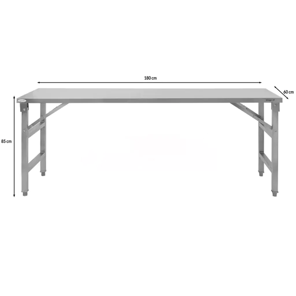 Masa inox centrala pliabila 180x60x85cm [3]