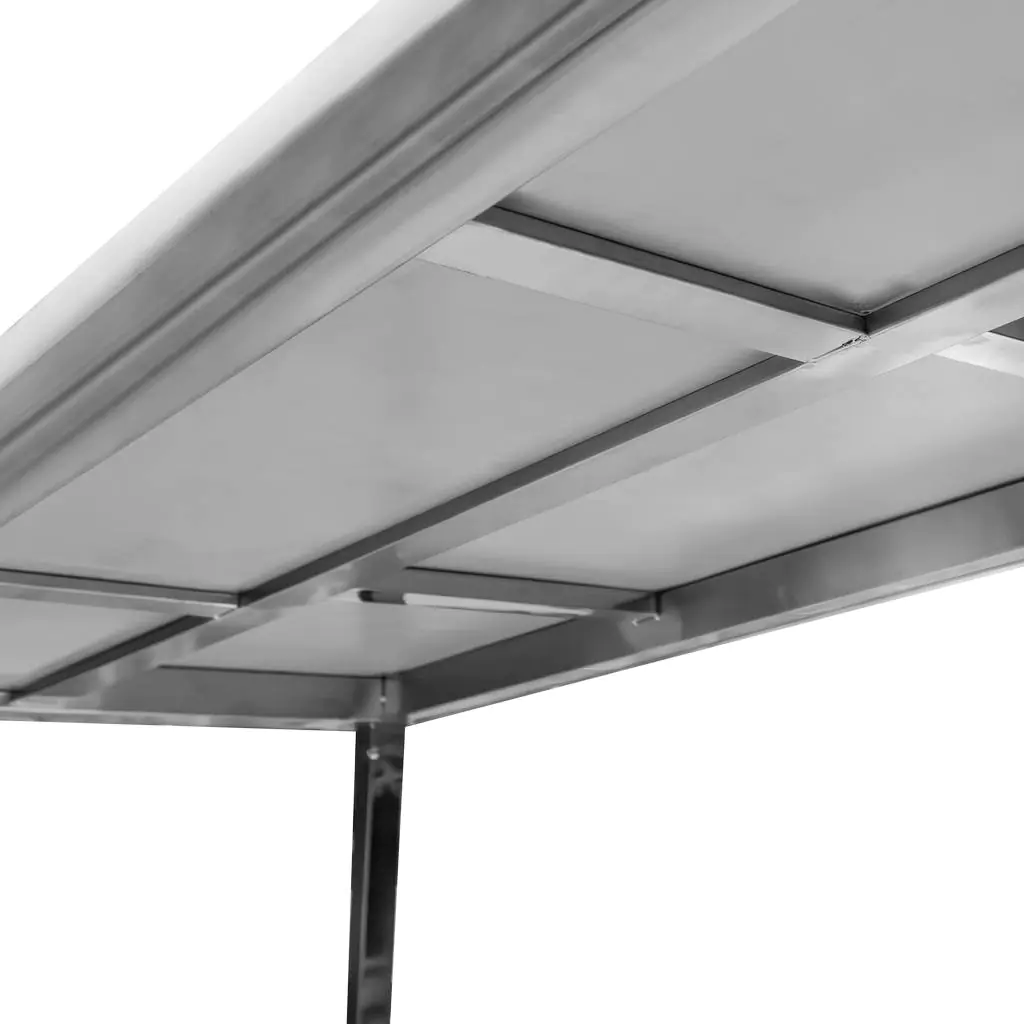 Masa inox cu polietilena si raft 100x70x85cm [2]