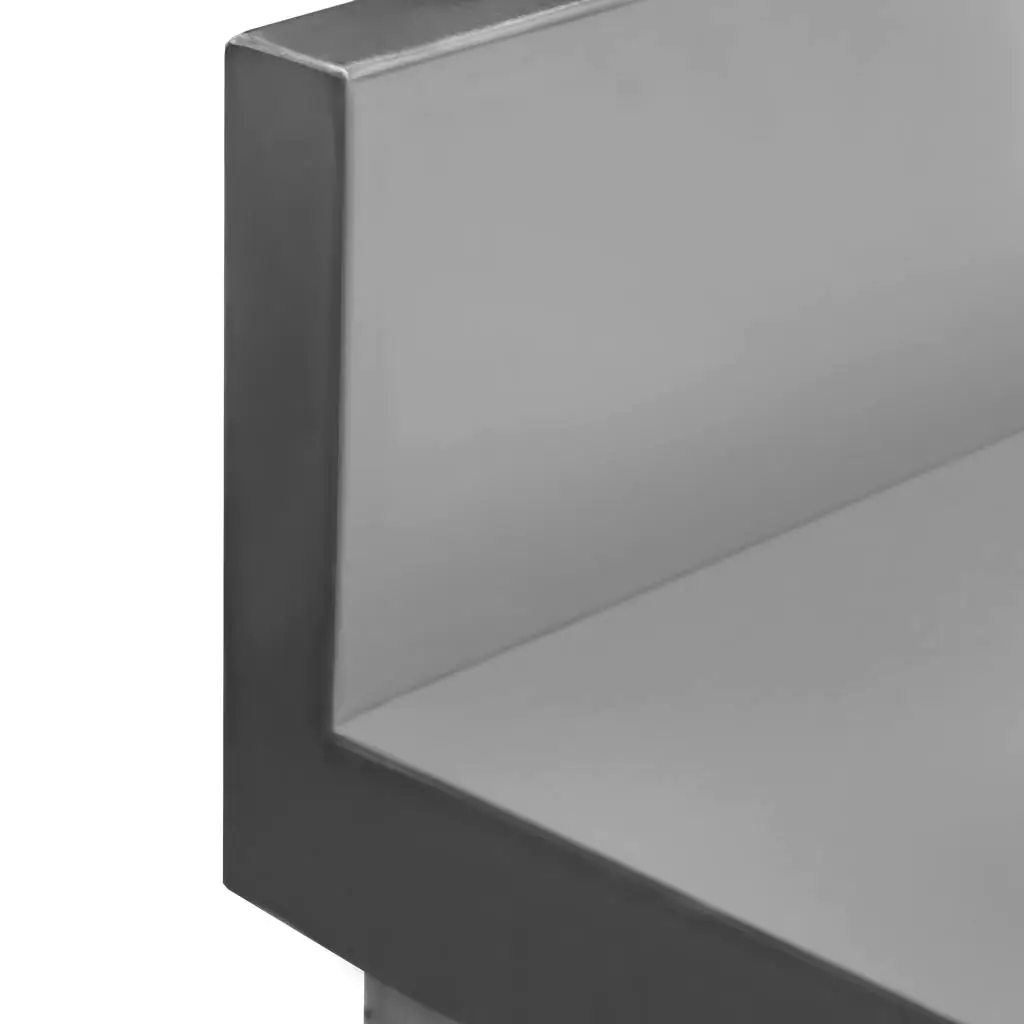 Masa inox pe col cu dulap 100x60x85cm [5]