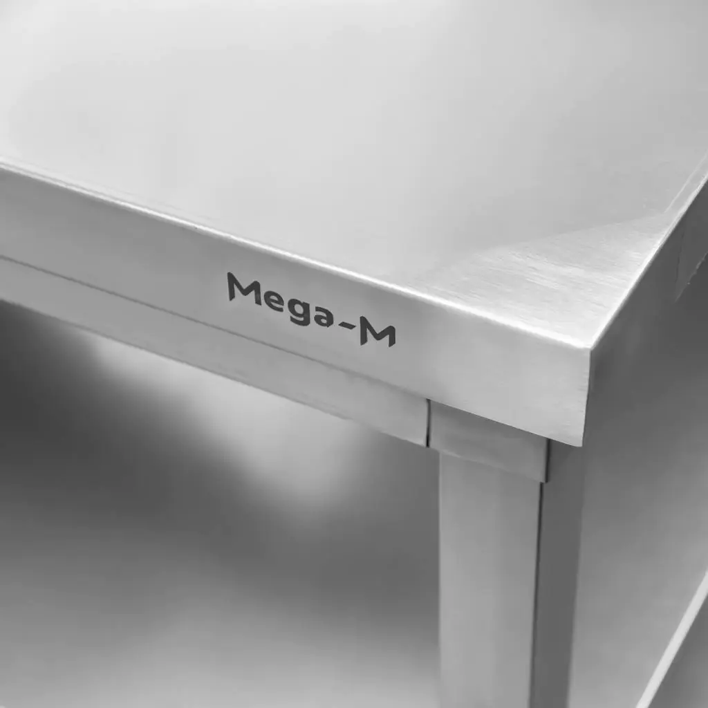 Masa inox perete cu 2 rafturi 120x60x85cm [3]