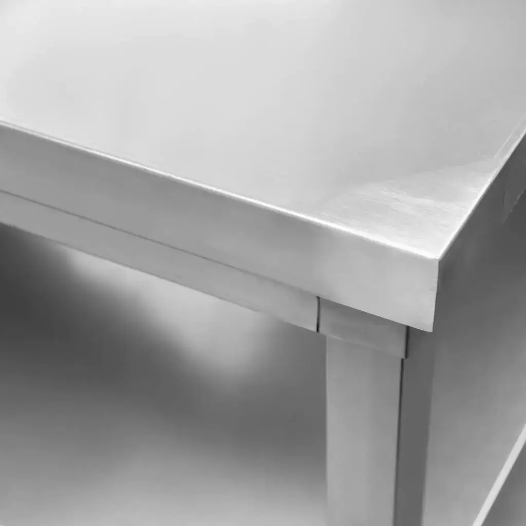 Masa inox perete cu 2 rafturi 120x70x85cm [2]