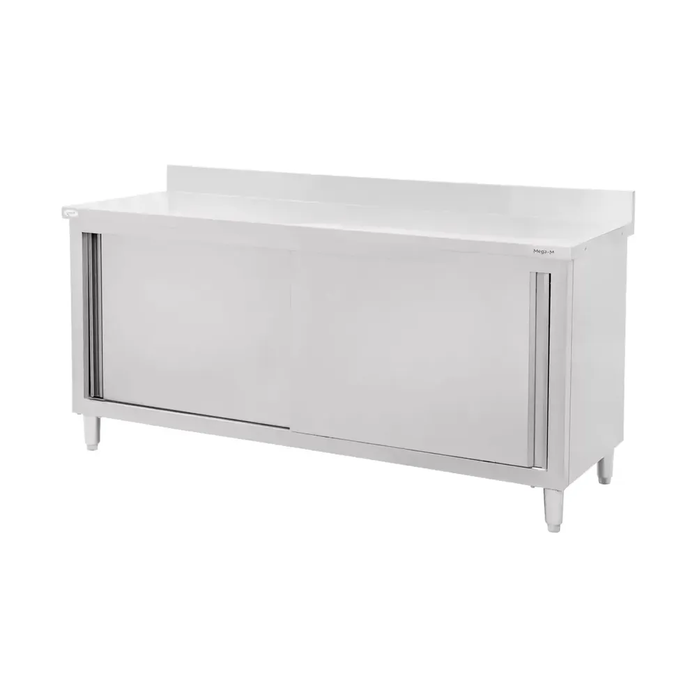 Masa inox perete cu dulap 180x60x85cm [1]