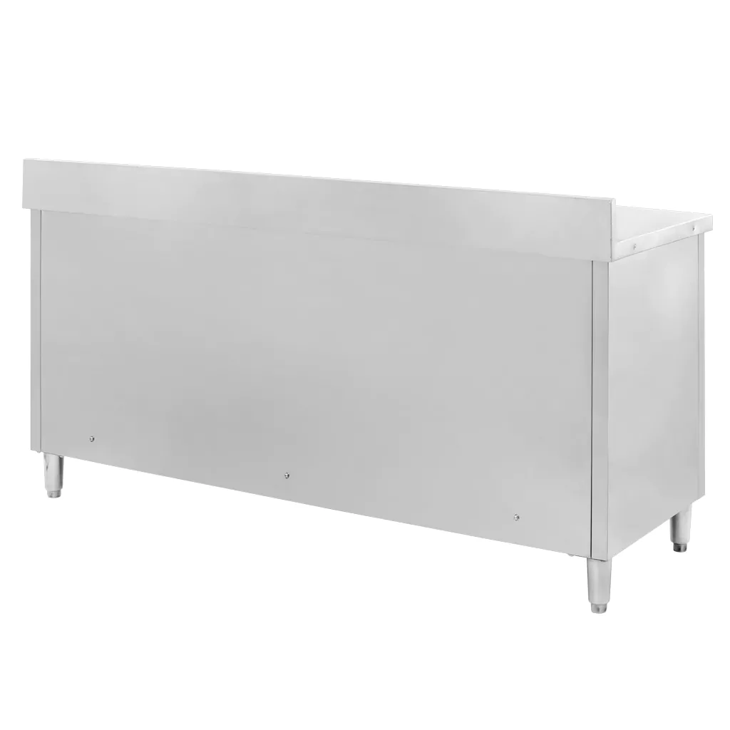 Masa inox perete cu dulap 180x60x85cm [7]