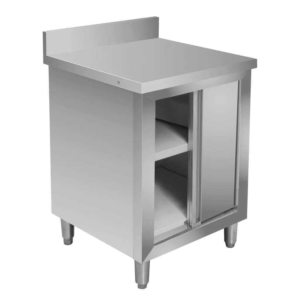 Masa inox perete cu dulap 60x60x85cm [7]