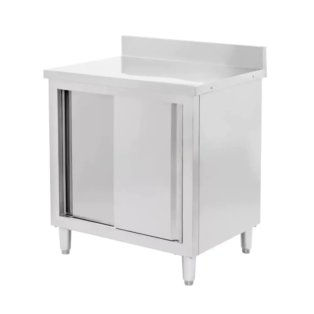 Masa inox perete cu dulap 80x60x85cm [1]