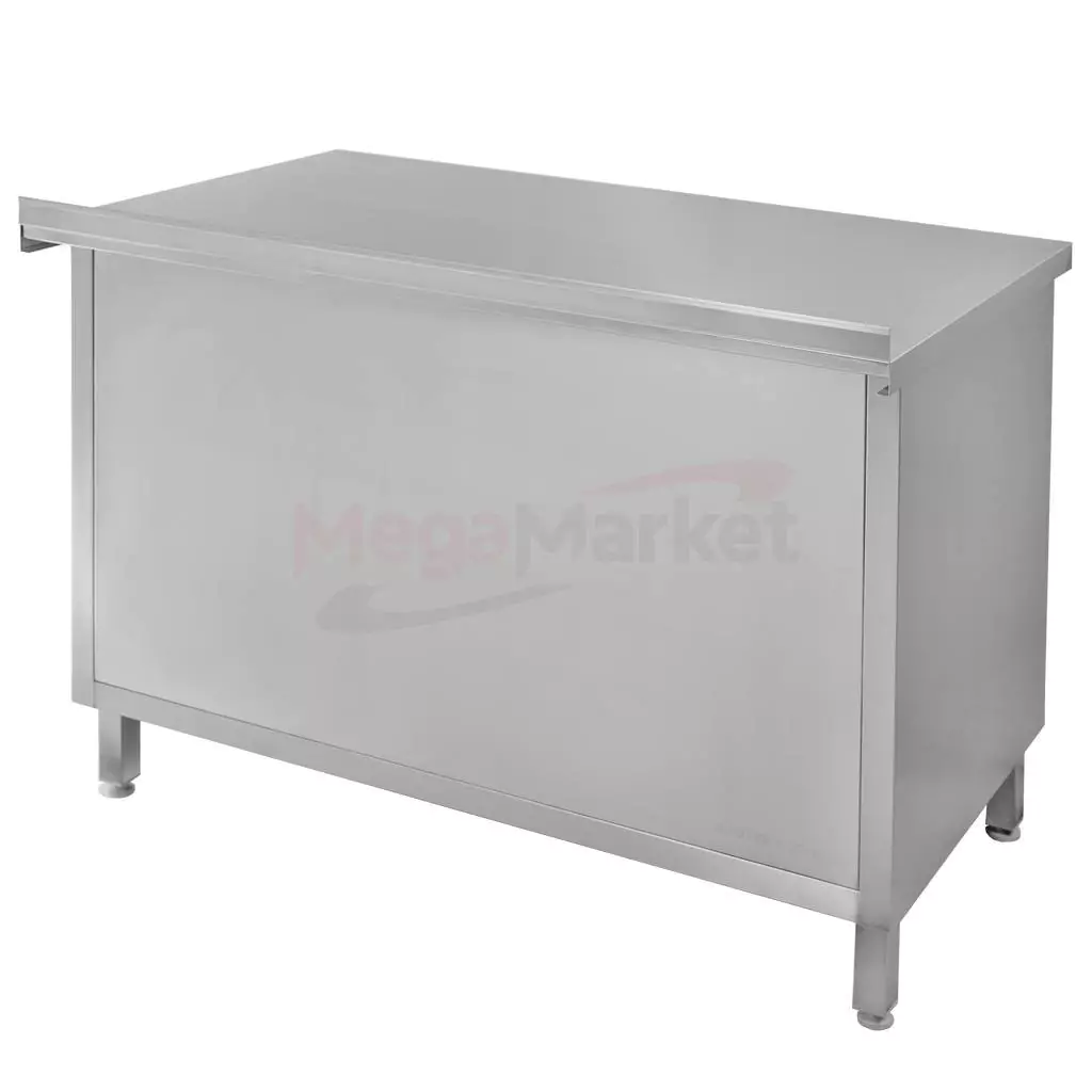 Masa inox perete cu dulap sudat 100x60x85cm [3]