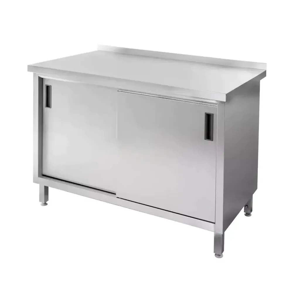 Masa inox perete cu dulap sudat 100x70x85cm [1]