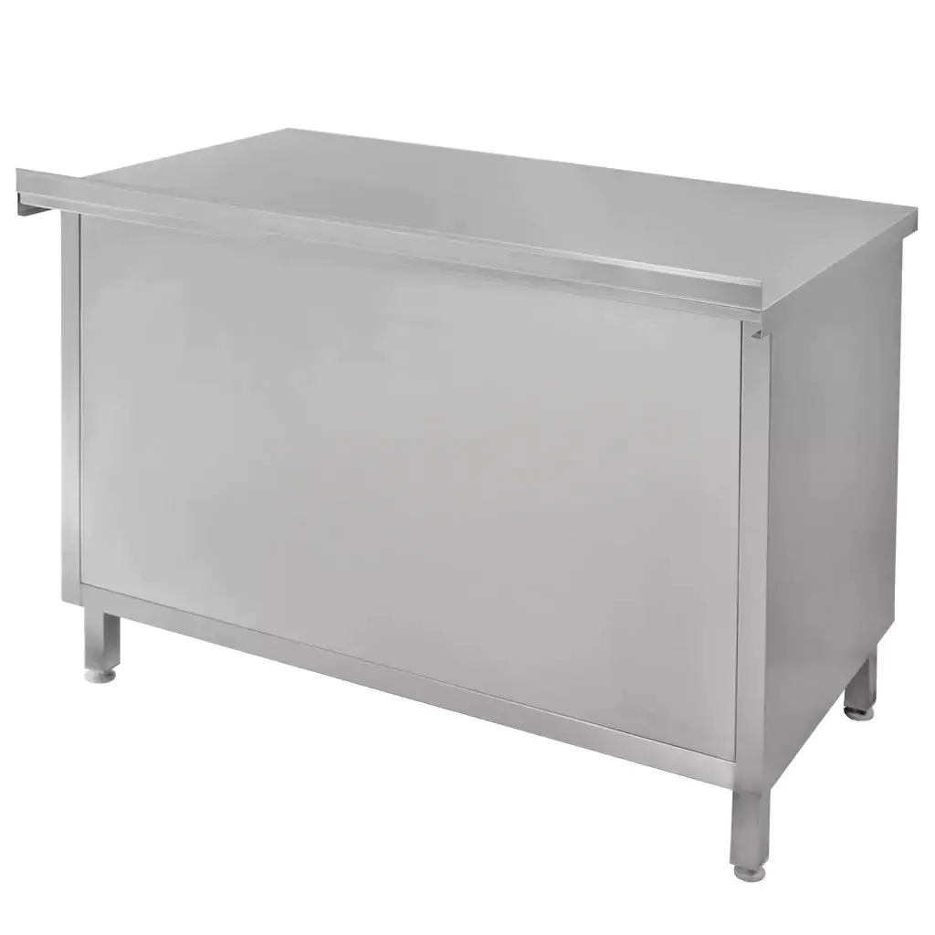 Masa inox perete cu dulap sudat 100x70x85cm [4]