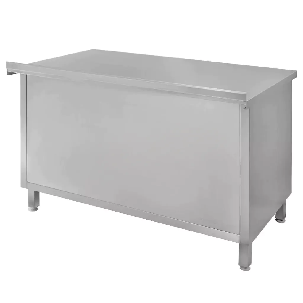 Masa inox perete cu dulap sudat 120x70x85cm [4]