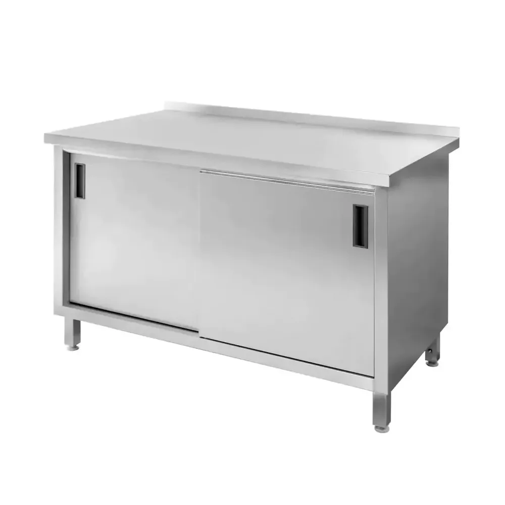 Masa inox perete cu dulap sudat 120x70x85cm [1]