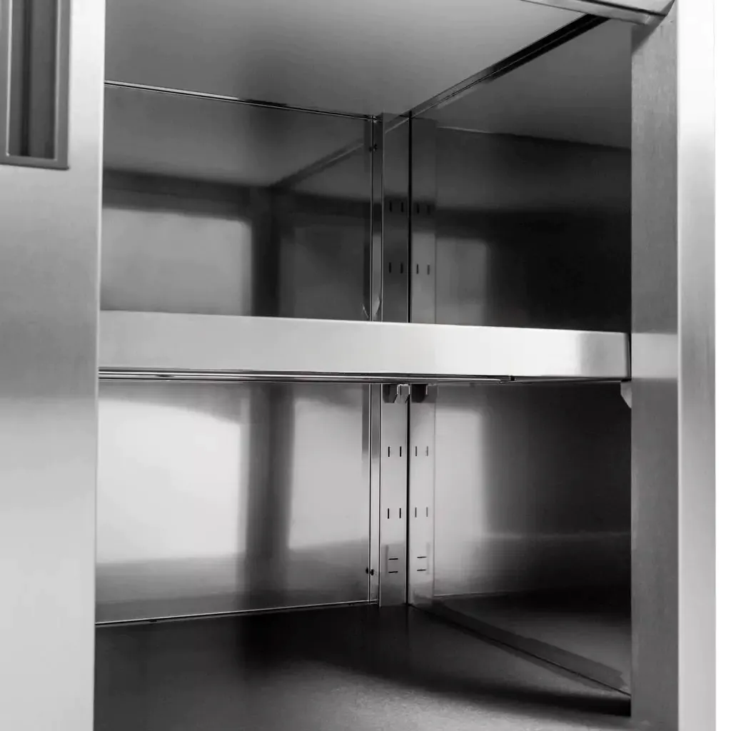Masa inox perete cu dulap sudat 150x70x85cm [6]