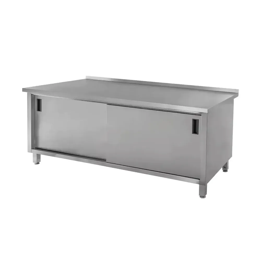 Masa inox perete cu dulap sudat 180x60x85cm [1]