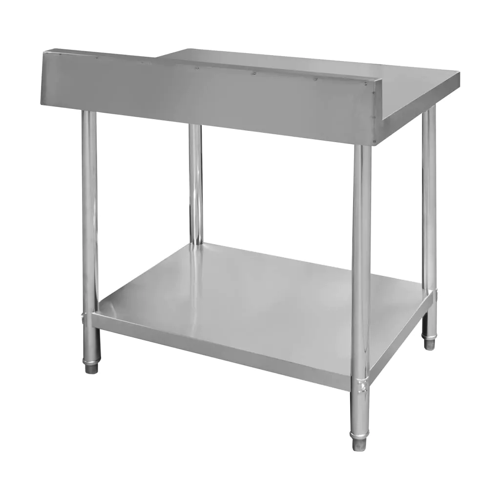 Masa inox perete cu raft 100x70x85cm [3]