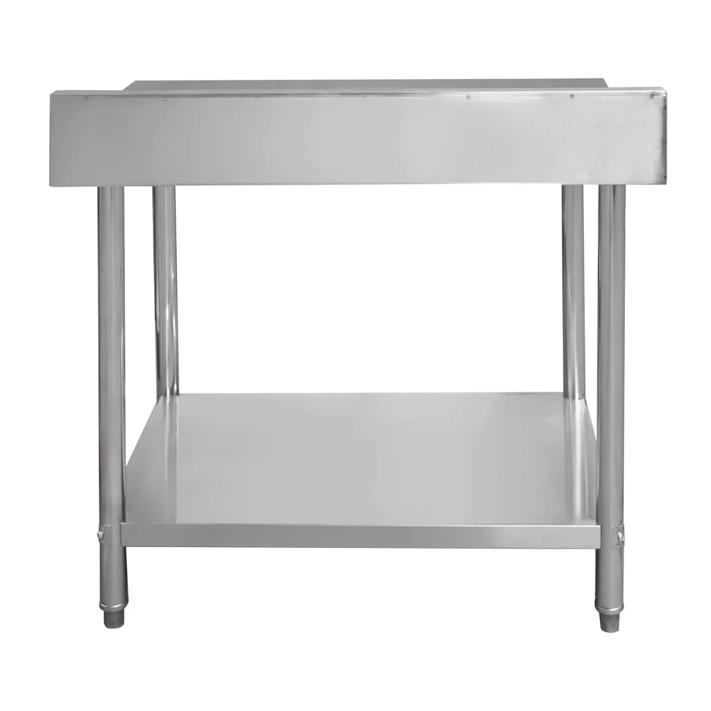Masa inox perete cu raft 100x70x85cm [4]