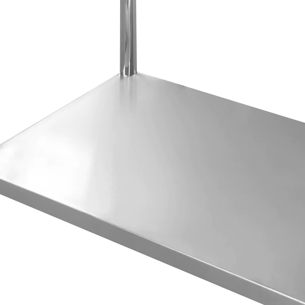 Masa inox perete cu raft 100x70x85cm [6]