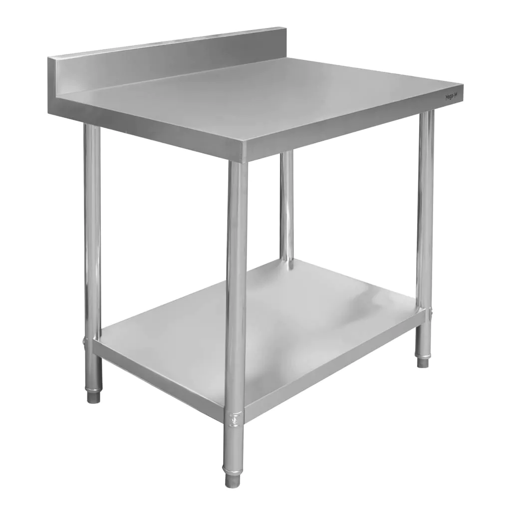 Masa inox perete cu raft 100x70x85cm [2]