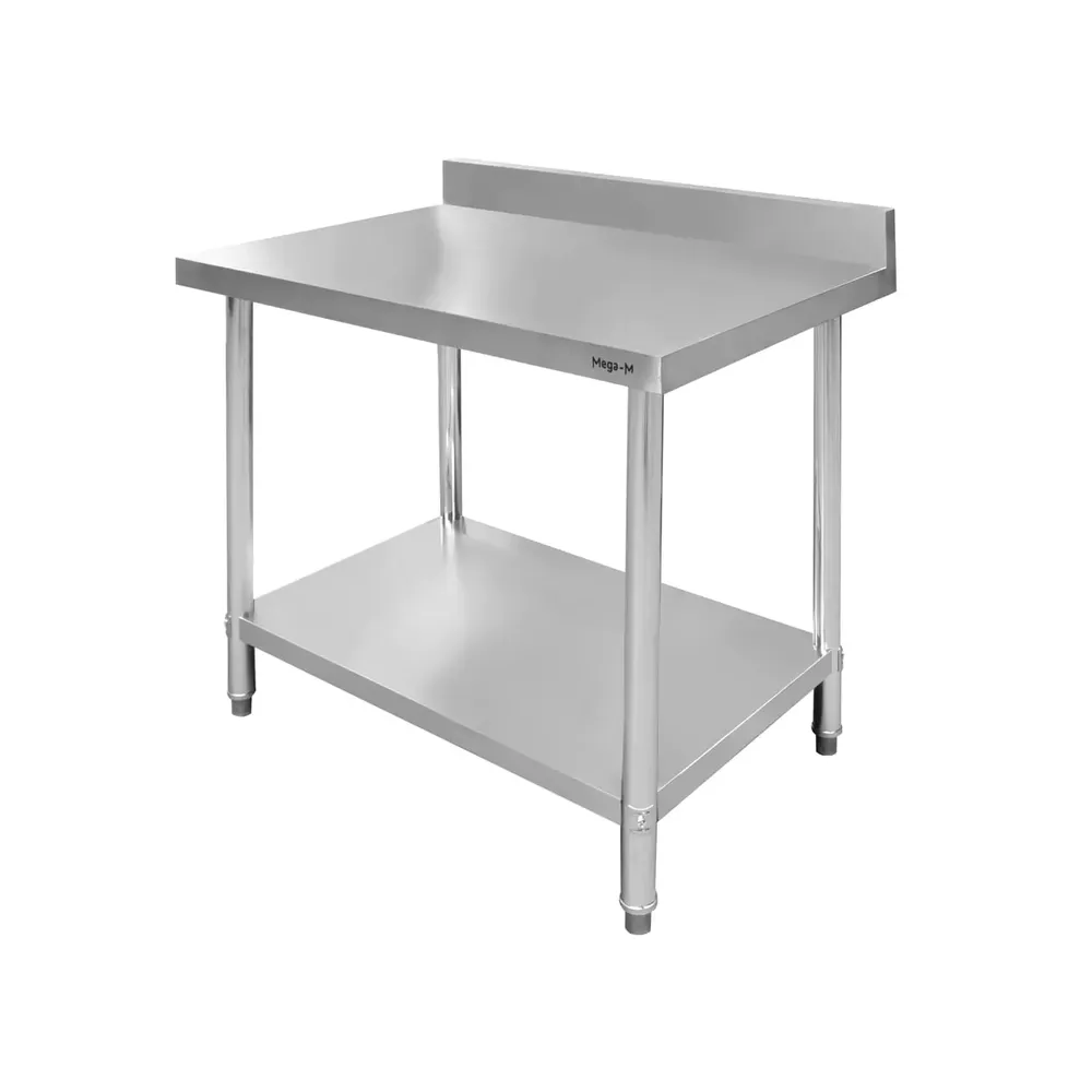 Masa inox perete cu raft 100x70x85cm [1]