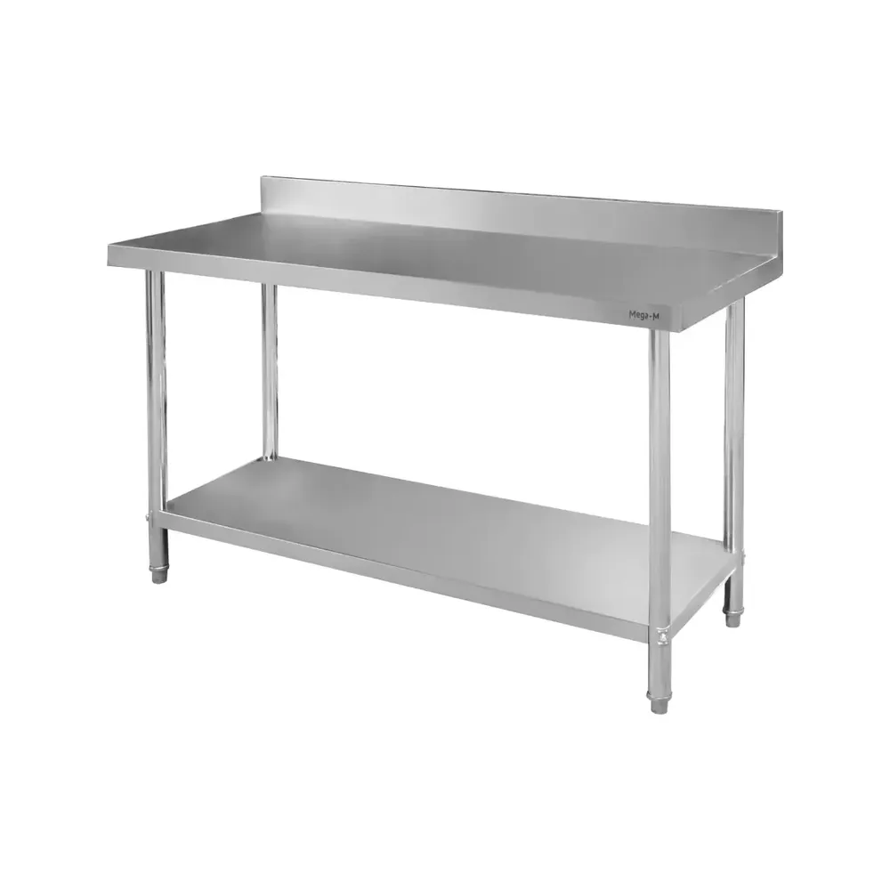 Masa inox perete cu raft 140x60x85cm [1]