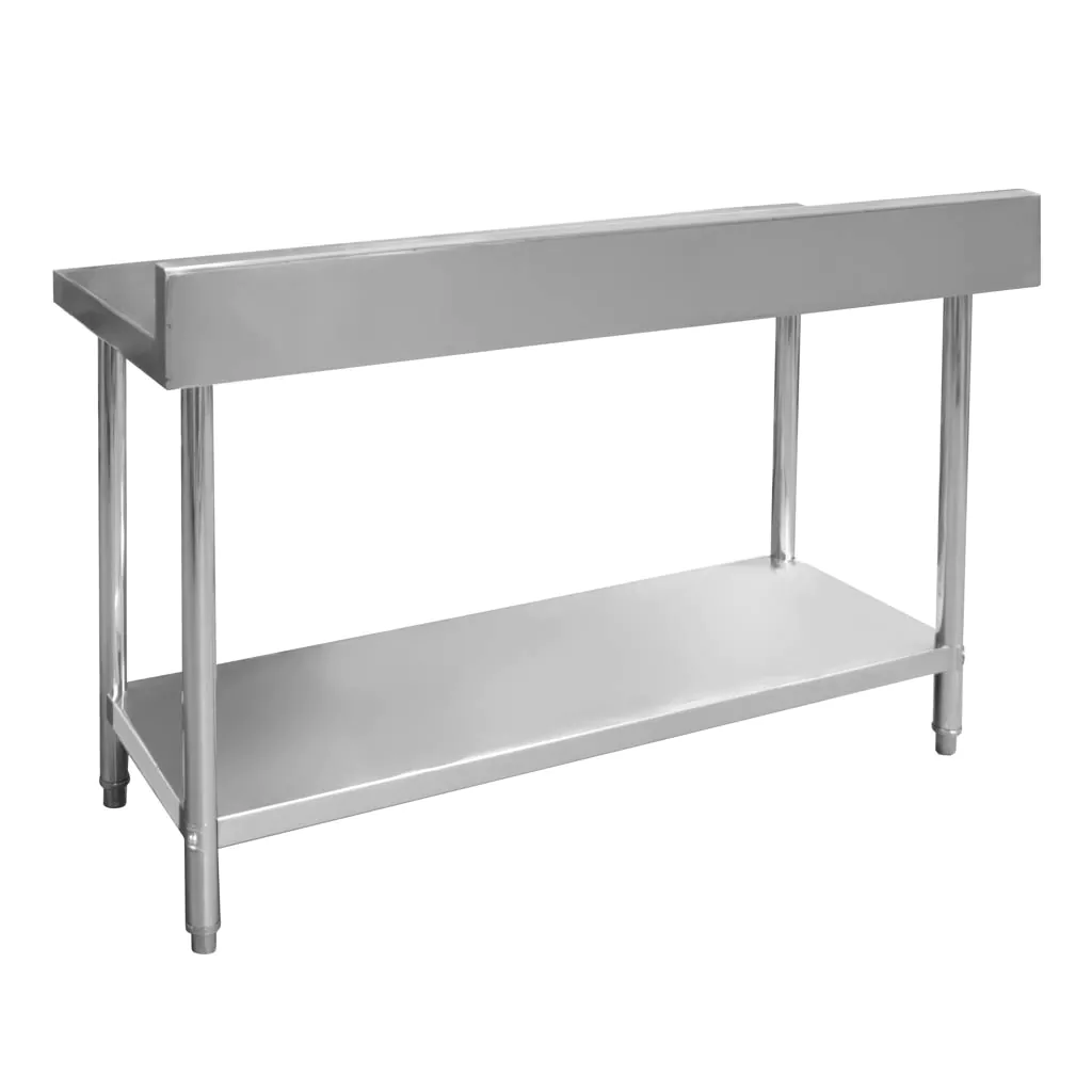 Masa inox perete cu raft 140x70x85cm [4]