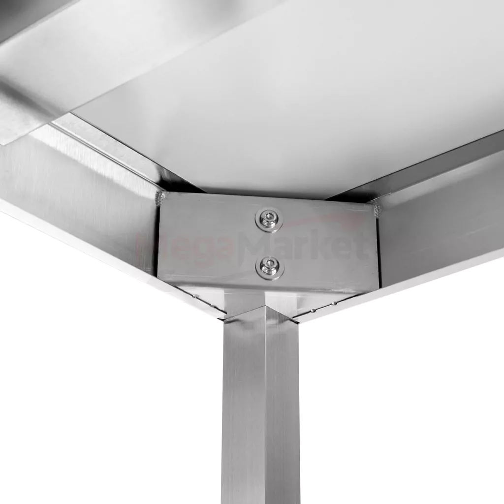 Masa inox perete cu raft 150x70x85cm, uz profesional [7]