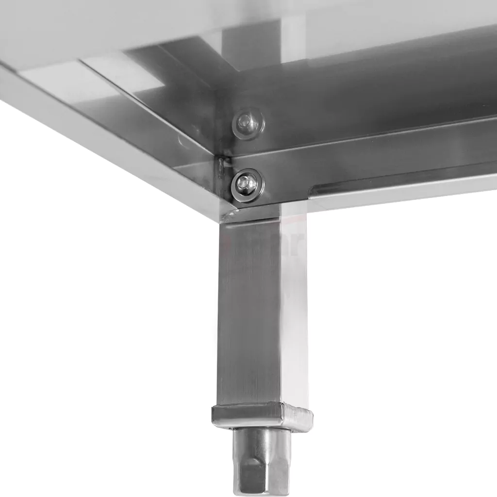 Masa inox perete cu raft 150x70x85cm, uz profesional [5]