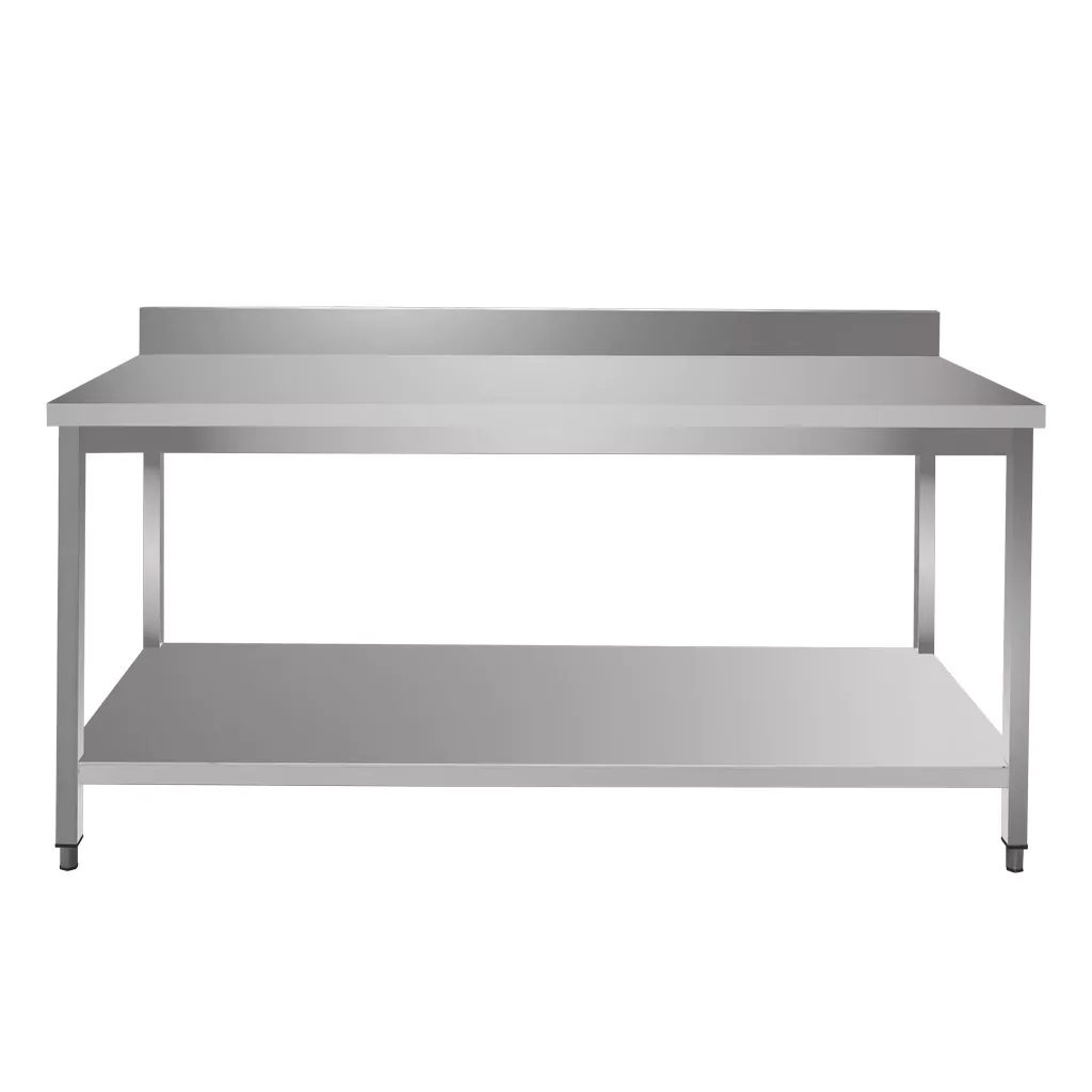 Masa inox perete cu raft 180x70x85cm [2]