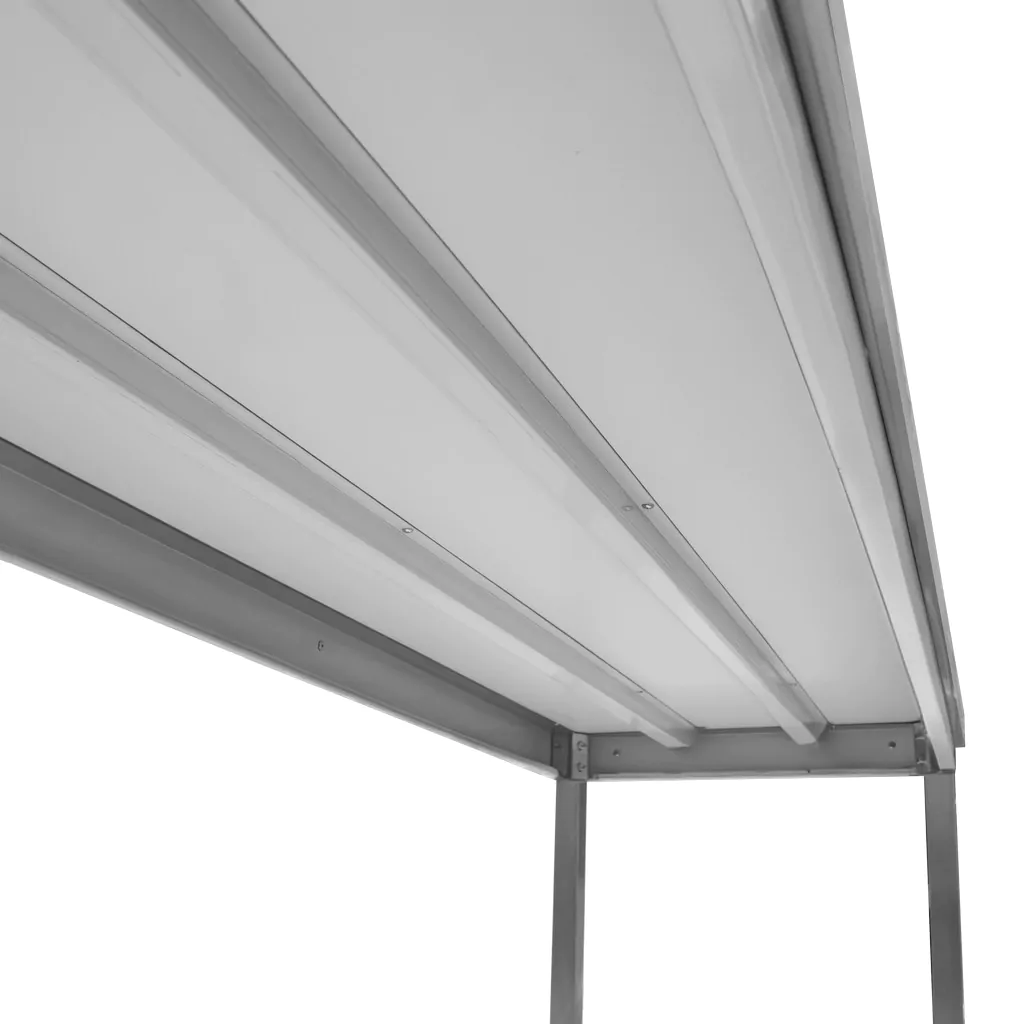 Masa inox perete cu raft 200x60x85cm [2]