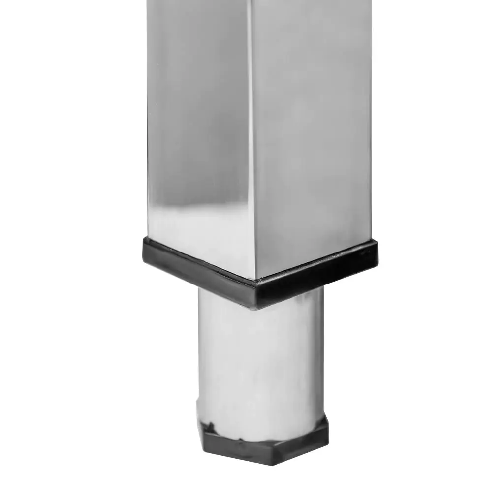 Masa inox perete cu raft 200x70x85cm [4]