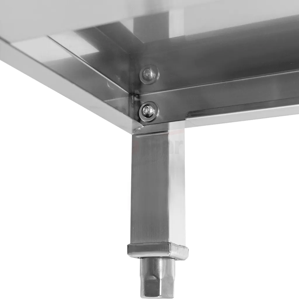 Masa inox perete cu raft 220x70x85cm [6]