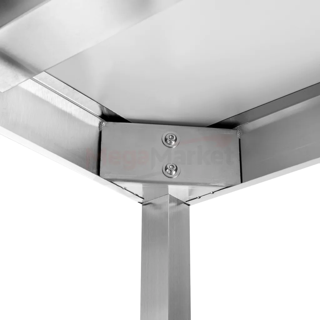 Masa inox perete cu raft 220x70x85cm [5]