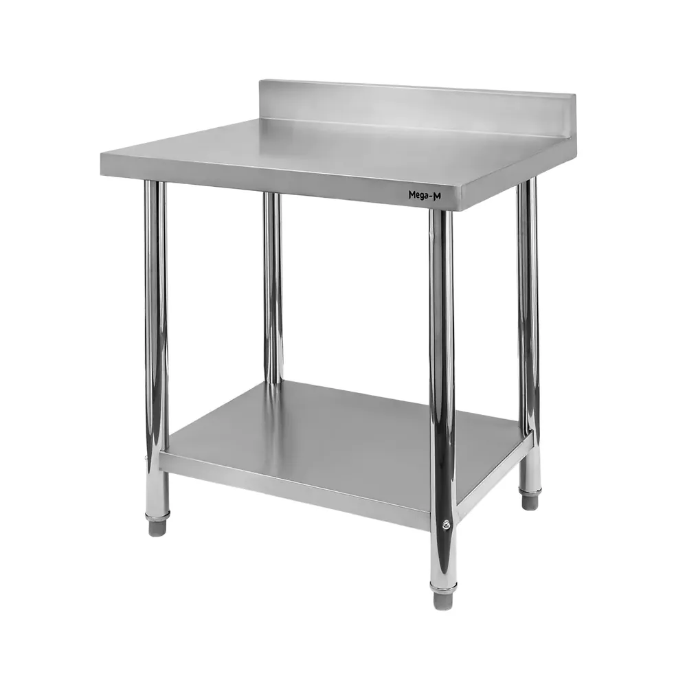 Masa inox perete cu raft 80x70x85cm [1]