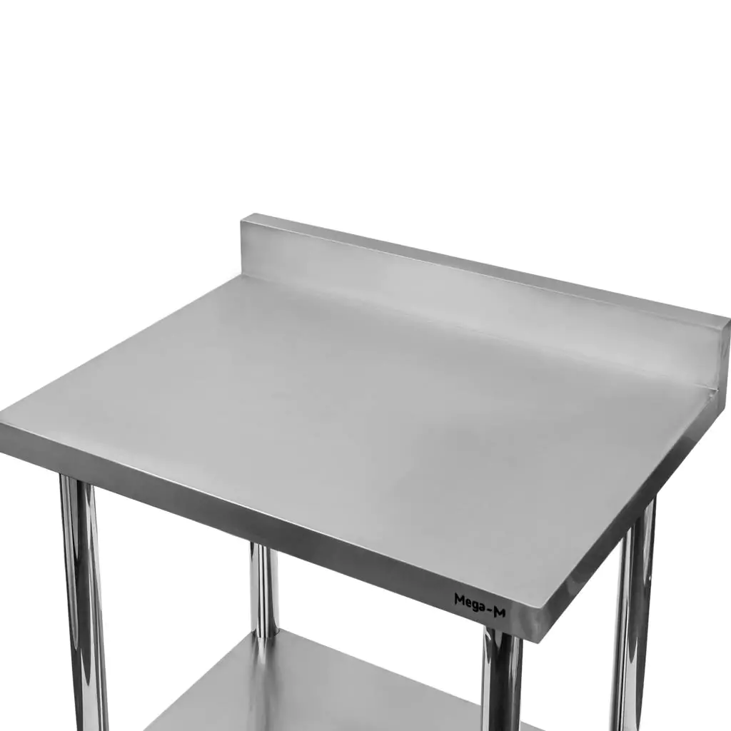 Masa inox perete cu raft 80x70x85cm [2]