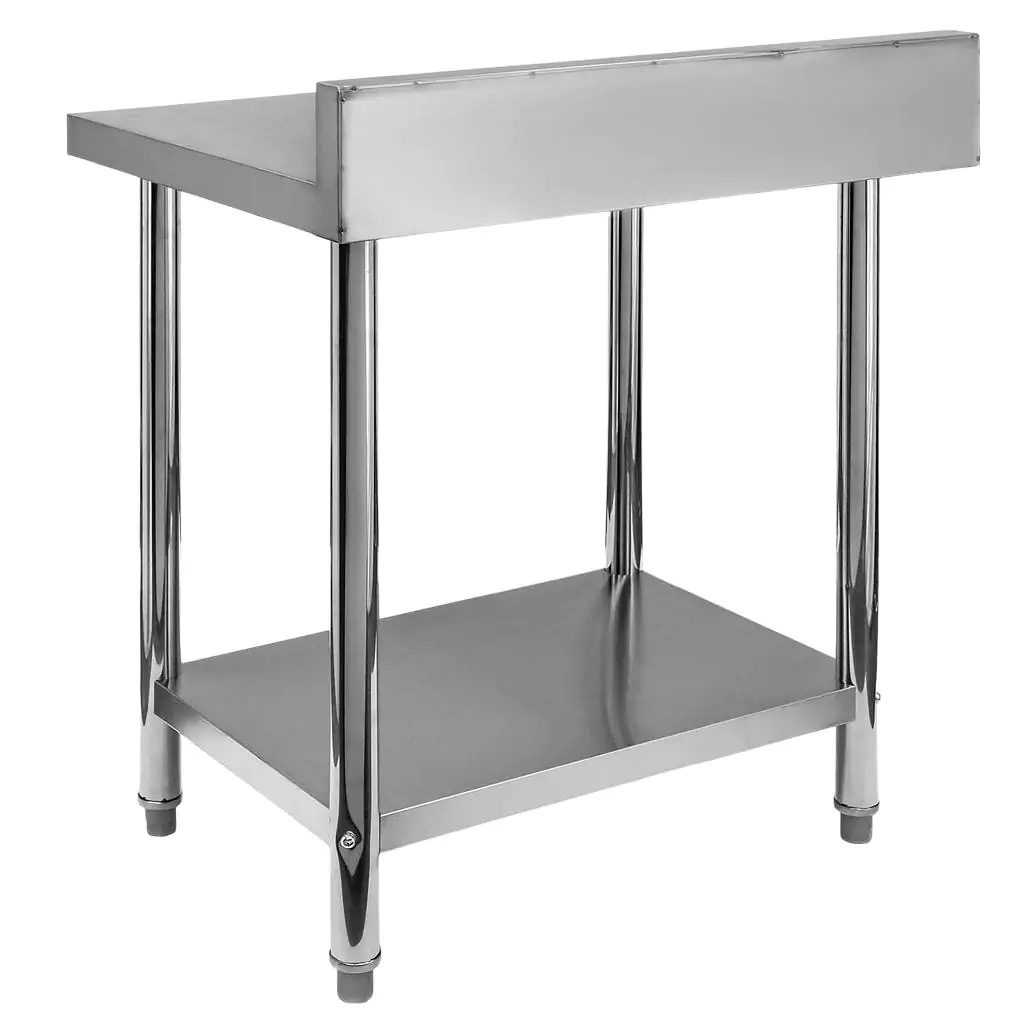 Masa inox perete cu raft 80x70x85cm [7]