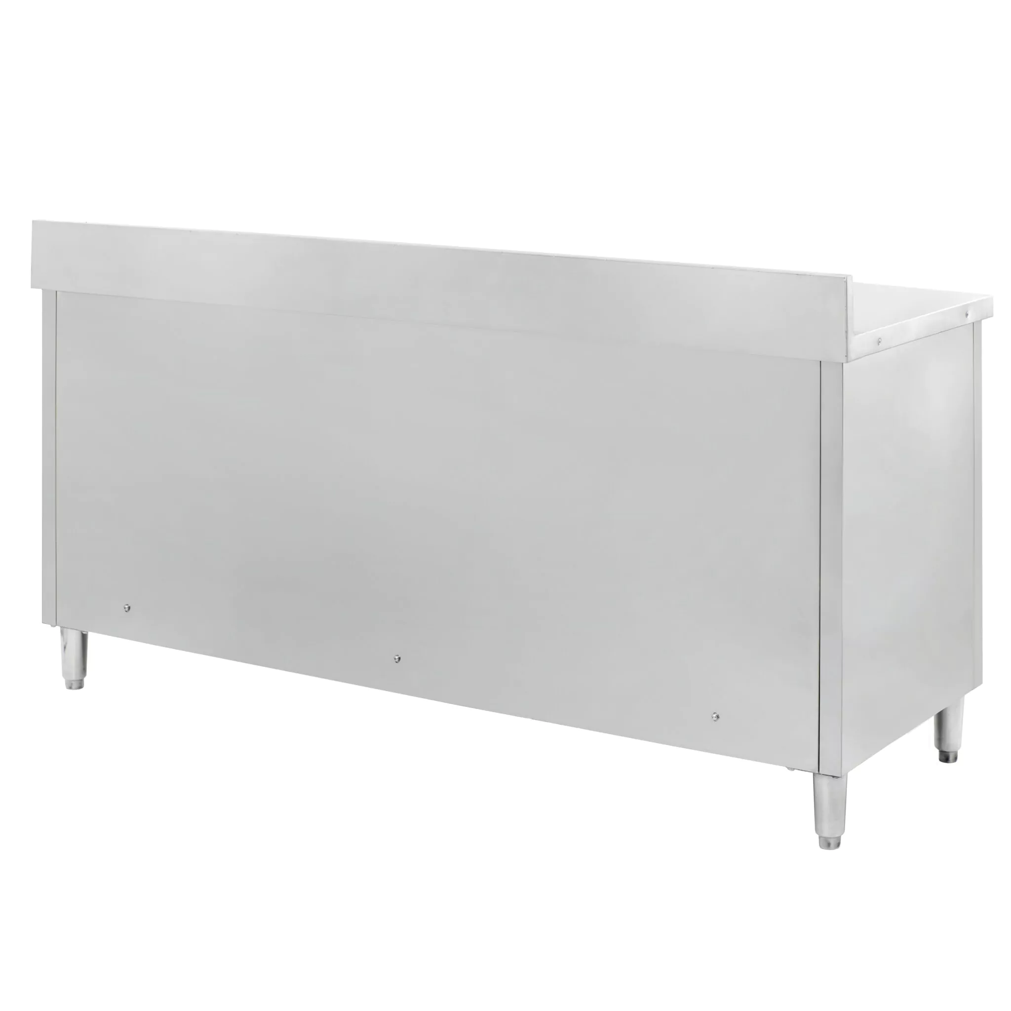 Masa inox perete cu raft si dulap 180x70x85cm [2]