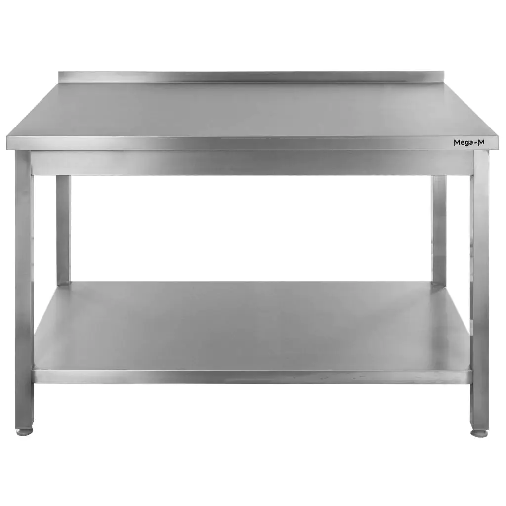 Masa inox perete cu raft sudat 120x70x85cm [5]