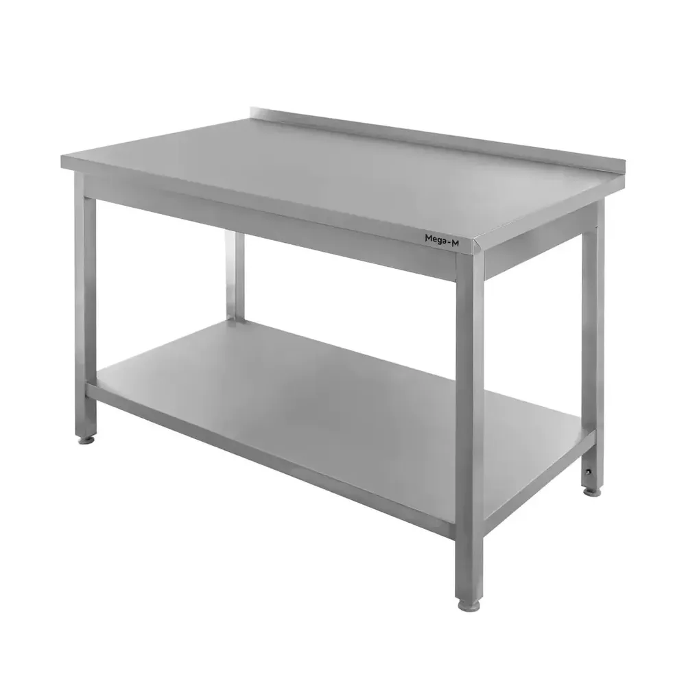 Masa inox perete cu raft sudat 120x70x85cm [1]