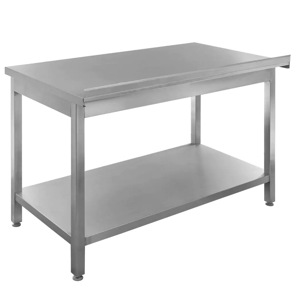 Masa inox perete cu raft sudat 120x70x85cm [6]