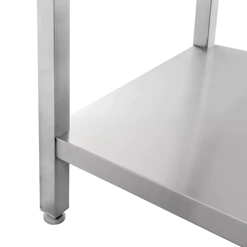 Masa inox perete cu raft sudat 150x60x85cm [6]