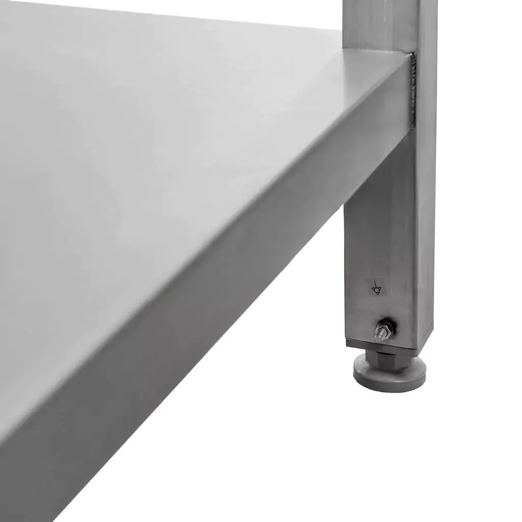Masa inox perete cu raft sudat 150x70x85cm [2]