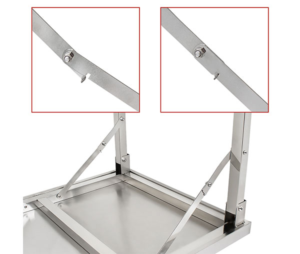 Masa inox pliabila 1200x690x800 mm BA120-70K [4]