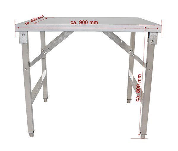 Masa inox pliabila 900x690x800 mm BA90-70K [2]