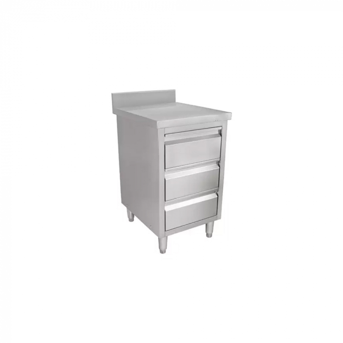 Masa inox tip dulap 500 x 700 x 950 mm cu rebord BSS-70A [1]