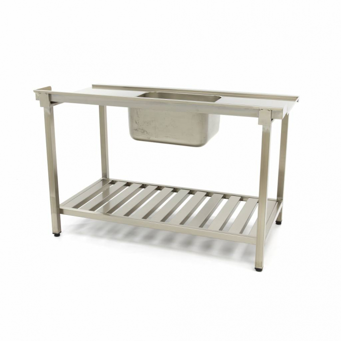 Masa intrare montare stanga cu chiuveta si rebord, pentru masina de spalat vase 750 mm [7]